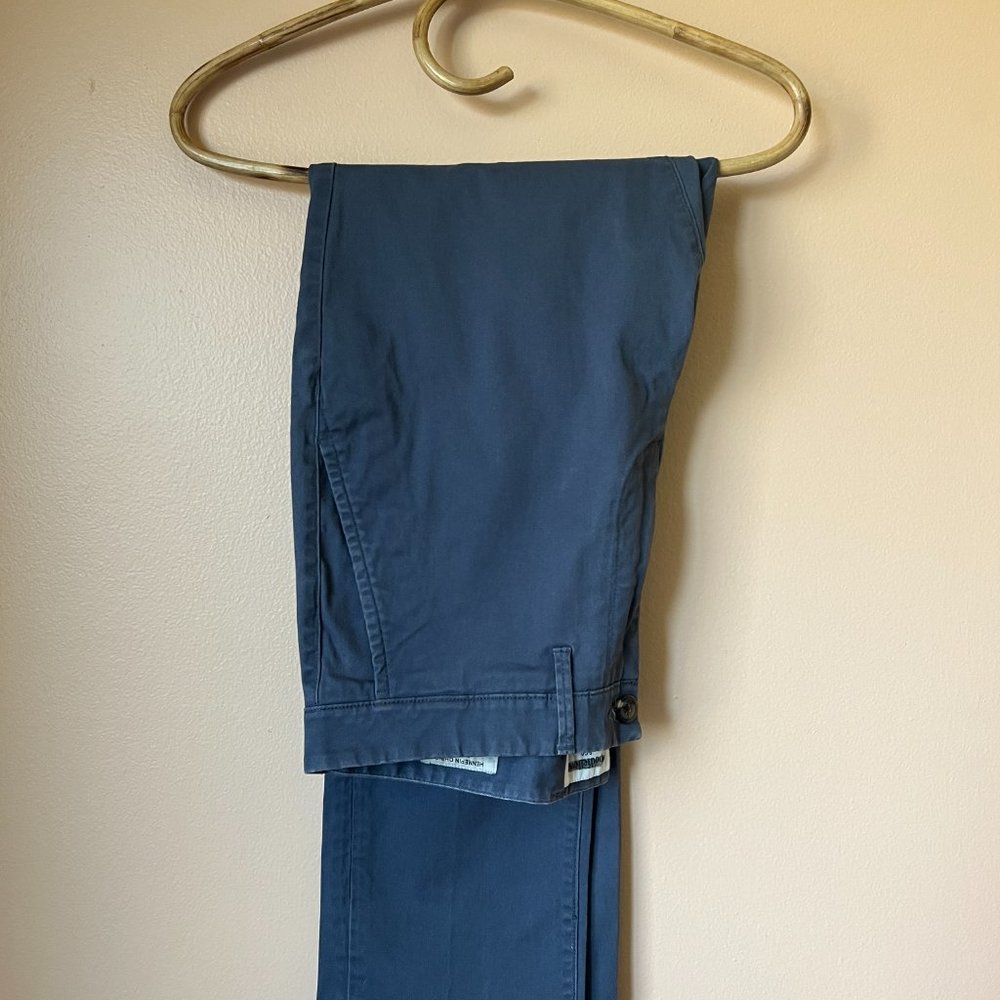 Goodfellow Hennepin Chino Blue Mens 33W x 30L